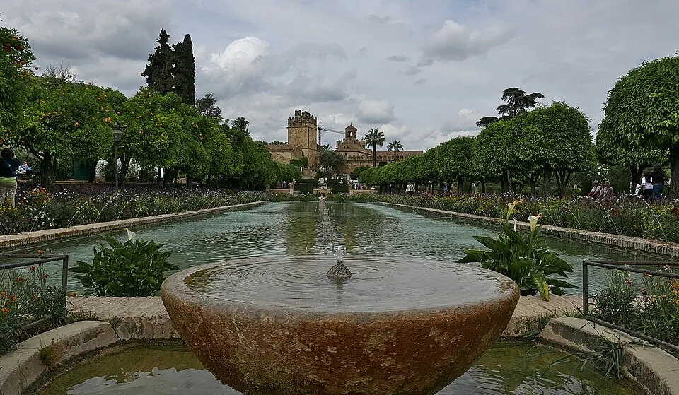 The gardens of the Alcázar of the Christian Monarchs.