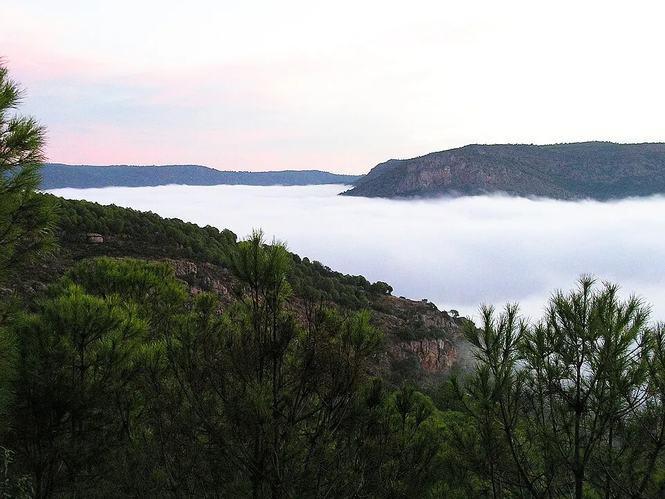 Landscape of the Sierra de Cardeña y Montoro Natural Park.