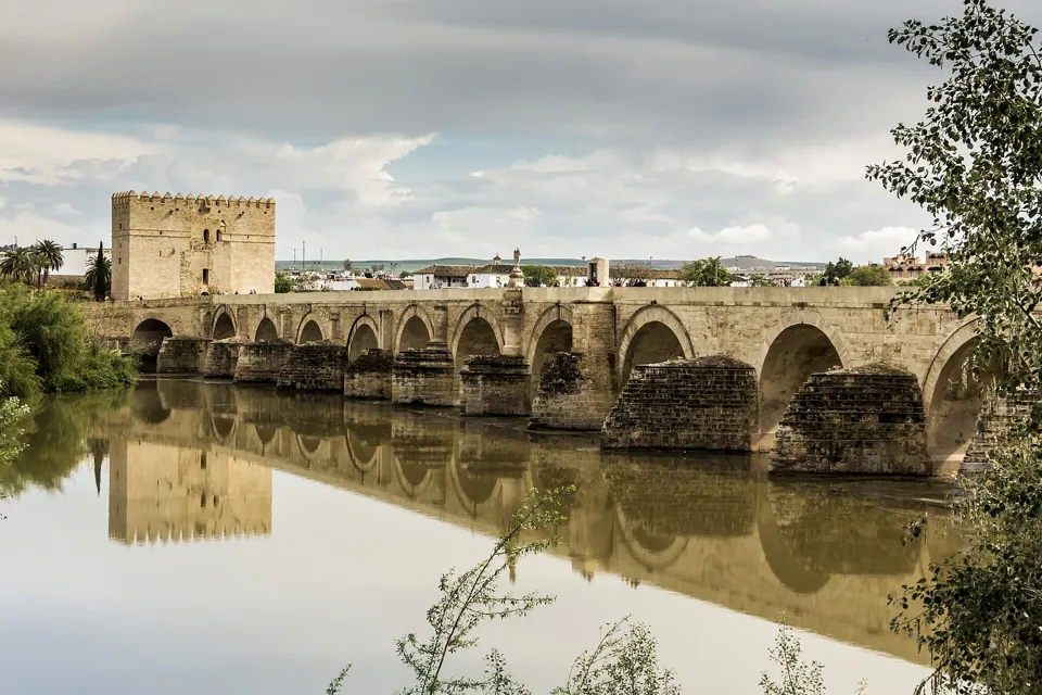 The Roman Bridge of Córdoba and the Calahorra Tower over the Guadalquivir