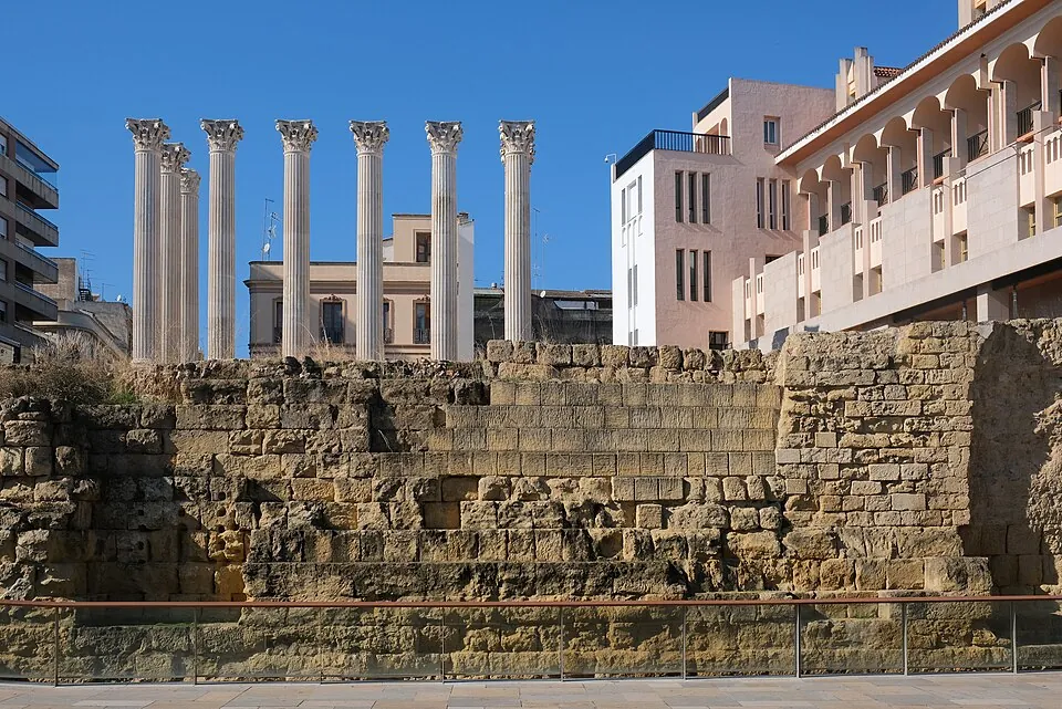 Columns of the Roman temple of Córdoba.